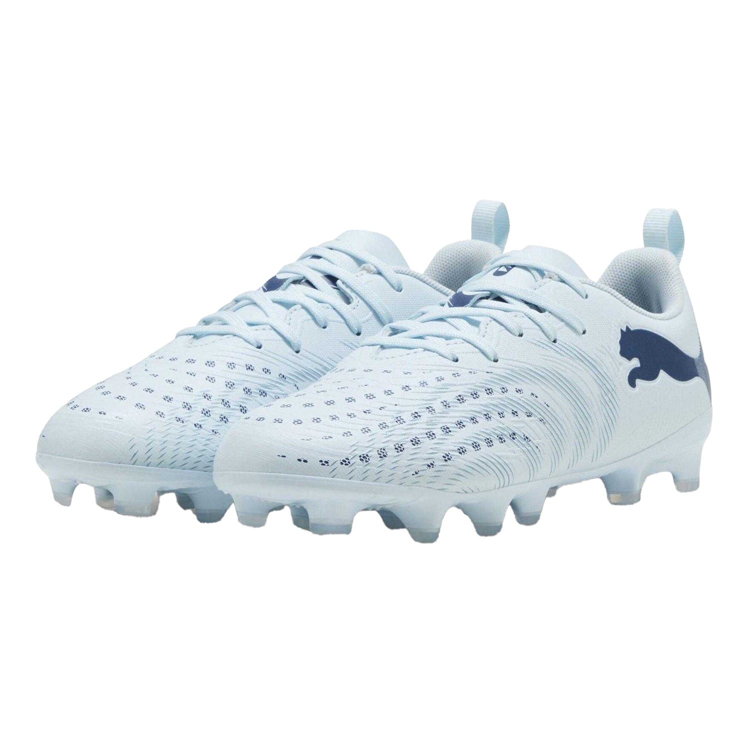 Ice Blue - Close up - Puma Boys Future 9 Play Firm Ground Football Boots