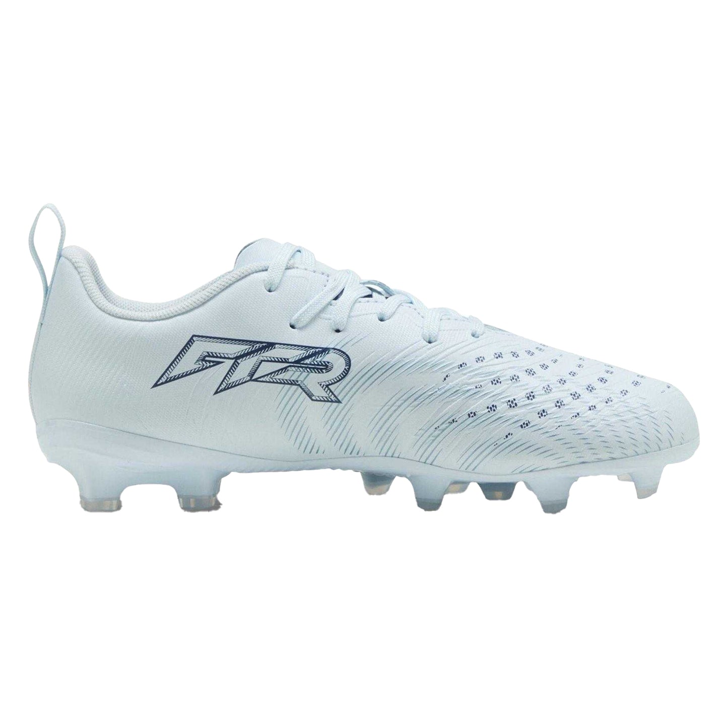 Ice Blue - Front - Puma Boys Future 9 Play Firm Ground Football Boots