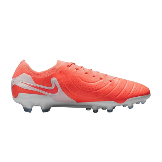 Red-White - Front - Nike Mens Tiempo Legend 10 Leather Firm Ground Football Boots