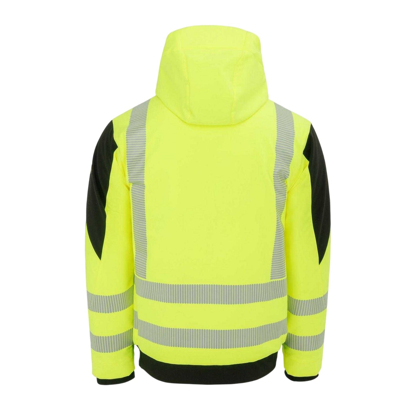 Yellow - Back - Dunlop Mens Pro Hi-Vis Safety Jacket
