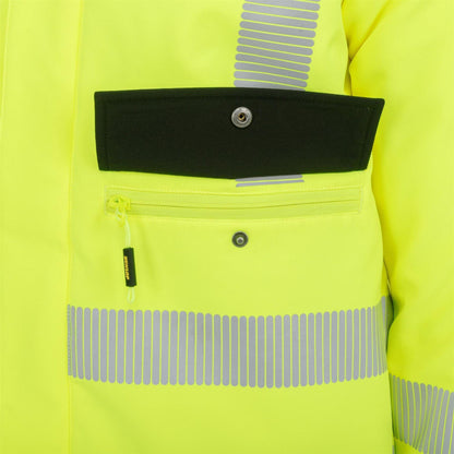 Yellow - Lifestyle - Dunlop Mens Pro Hi-Vis Safety Jacket