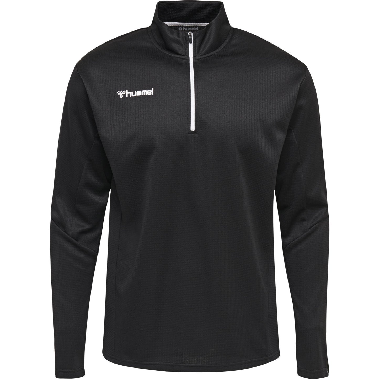 Black - Front - Hummel Childrens-Kids Authentic Quarter Zip Sweatshirt
