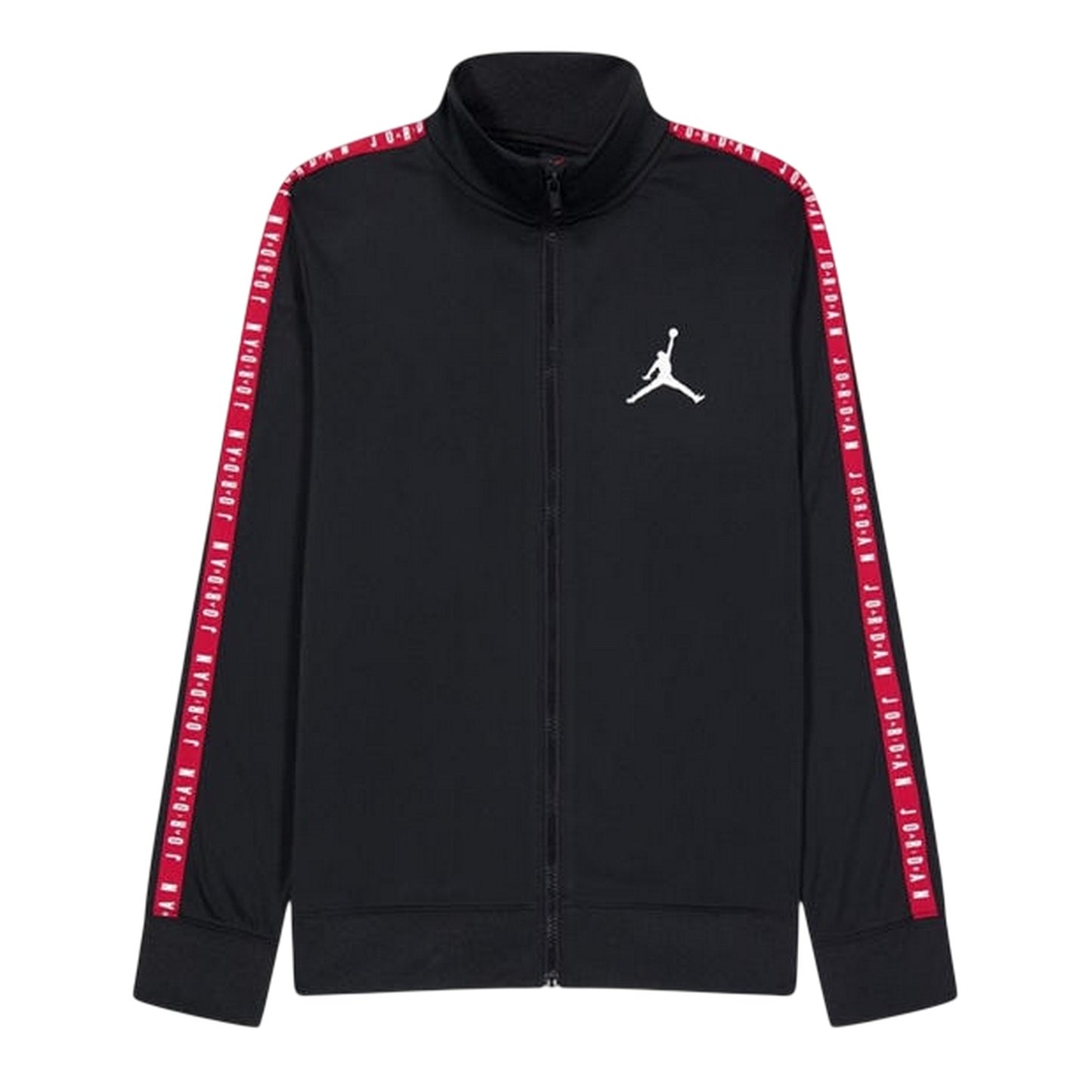 Black-Red - Back - Nike Childrens-Kids Air Jordan Tape Long-Sleeved Tracksuit