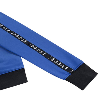 Blue-Black - Side - Nike Childrens-Kids Air Jordan Tape Long-Sleeved Tracksuit