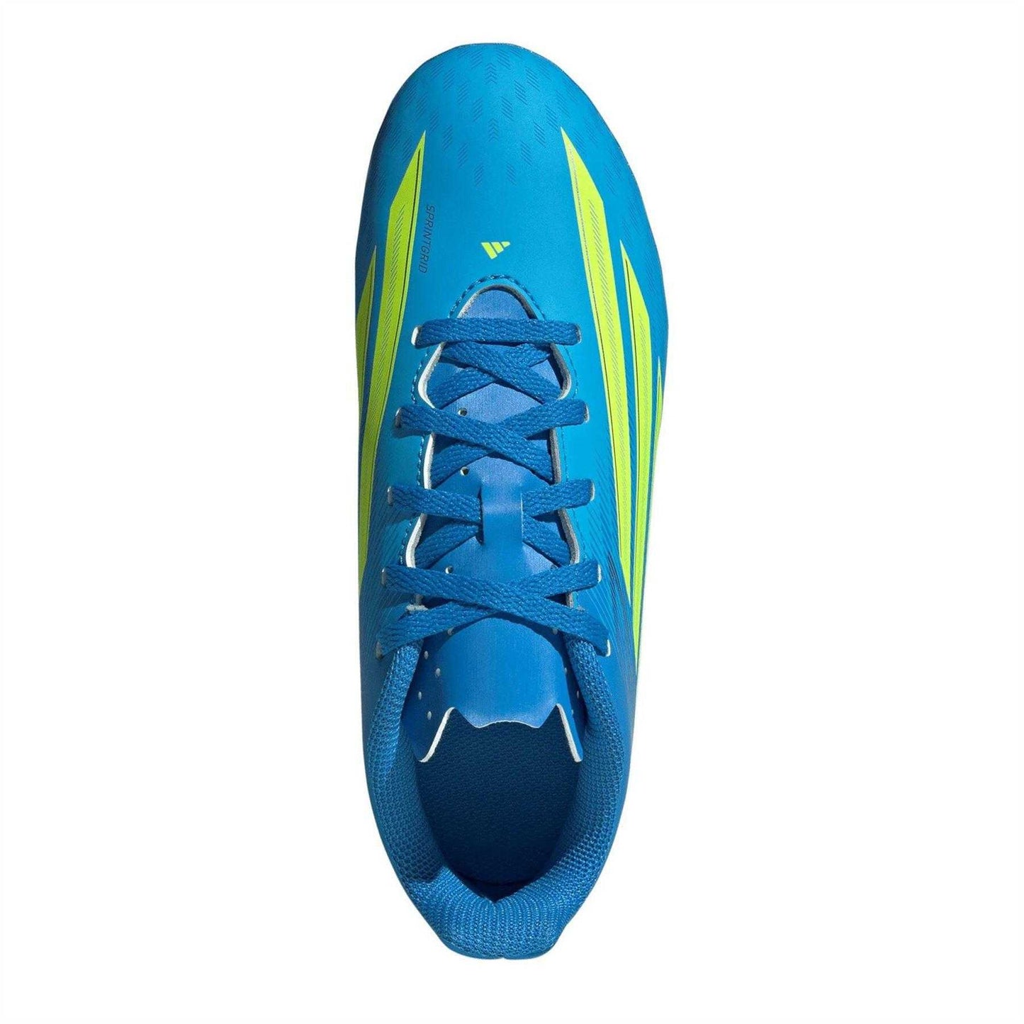 Blue-Yellow - Lifestyle - Adidas Childrens-Kids F50 Messi Club Firm Ground Football Boots