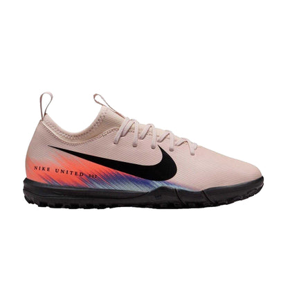Pink-Blue - Front - Nike Childrens-Kids Zoom Mercurial Vapor 16 Football Boots