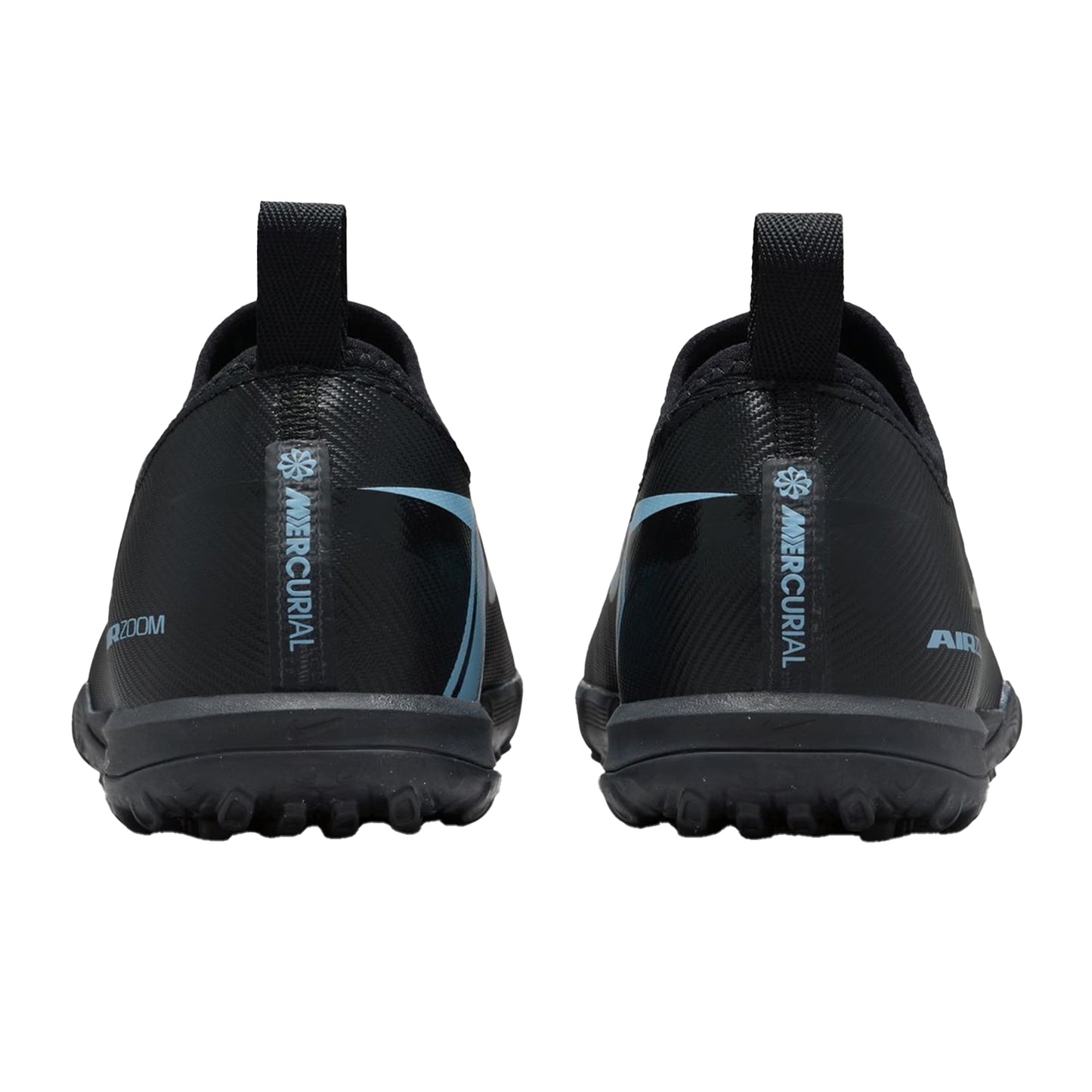 Black-Blue - Back - Nike Childrens-Kids Zoom Mercurial Vapor 16 Football Boots