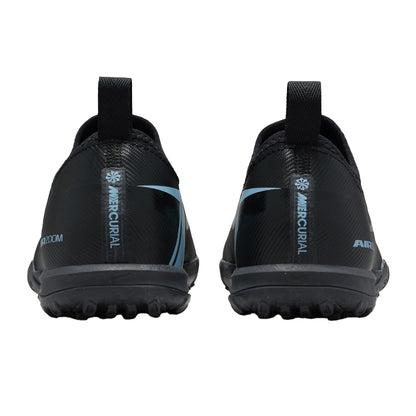 Black-Blue - Back - Nike Childrens-Kids Zoom Mercurial Vapor 16 Football Boots