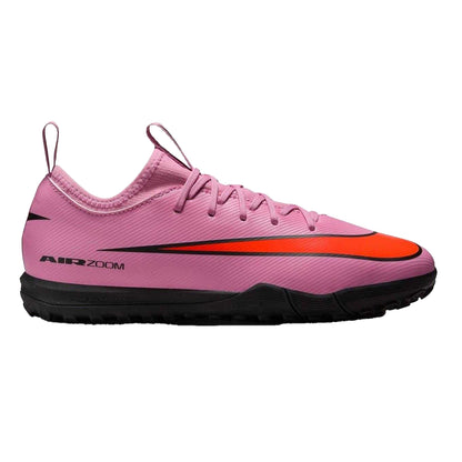 Pink-Black - Front - Nike Childrens-Kids Zoom Mercurial Vapor 16 Football Boots