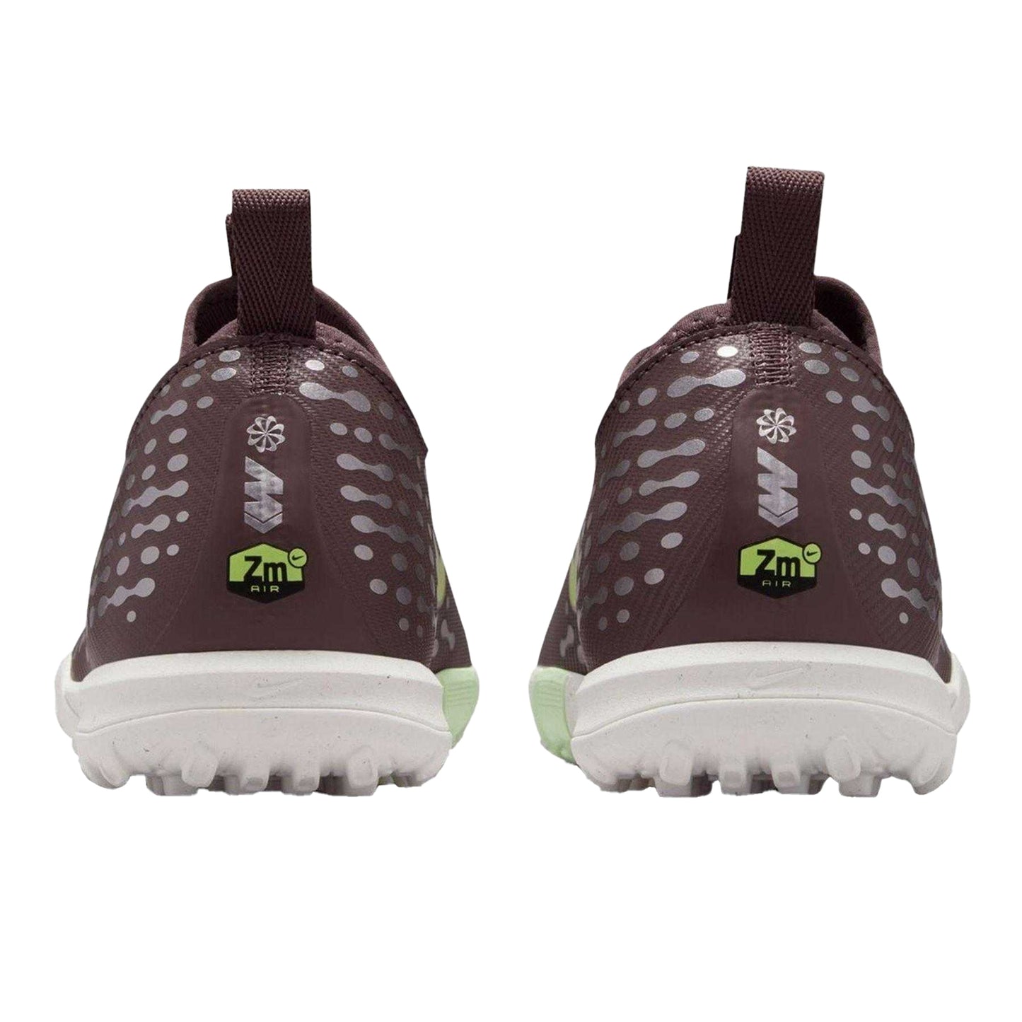 Plum Pink-Silver Pink - Back - Nike Childrens-Kids Zoom Mercurial Vapor 16 Football Boots