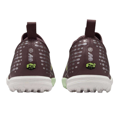 Plum Pink-Silver Pink - Back - Nike Childrens-Kids Zoom Mercurial Vapor 16 Football Boots
