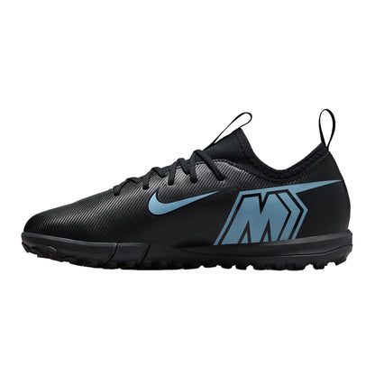 Black-Blue - Side - Nike Childrens-Kids Zoom Mercurial Vapor 16 Football Boots