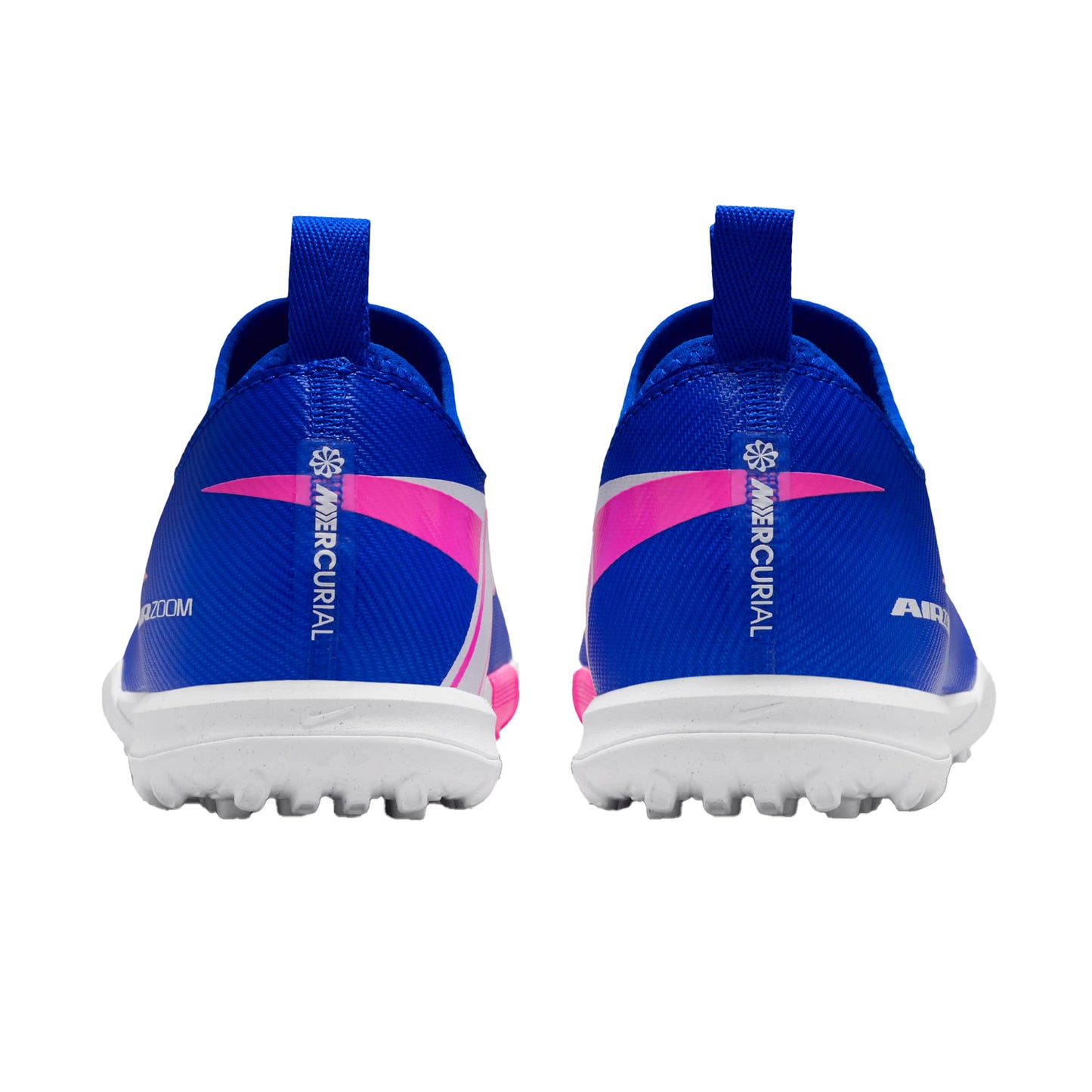 Blue-White-Pink - Back - Nike Childrens-Kids Zoom Mercurial Vapor 16 Football Boots