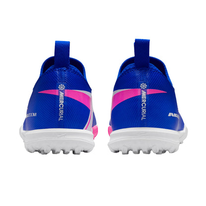 Blue-White-Pink - Back - Nike Childrens-Kids Zoom Mercurial Vapor 16 Football Boots