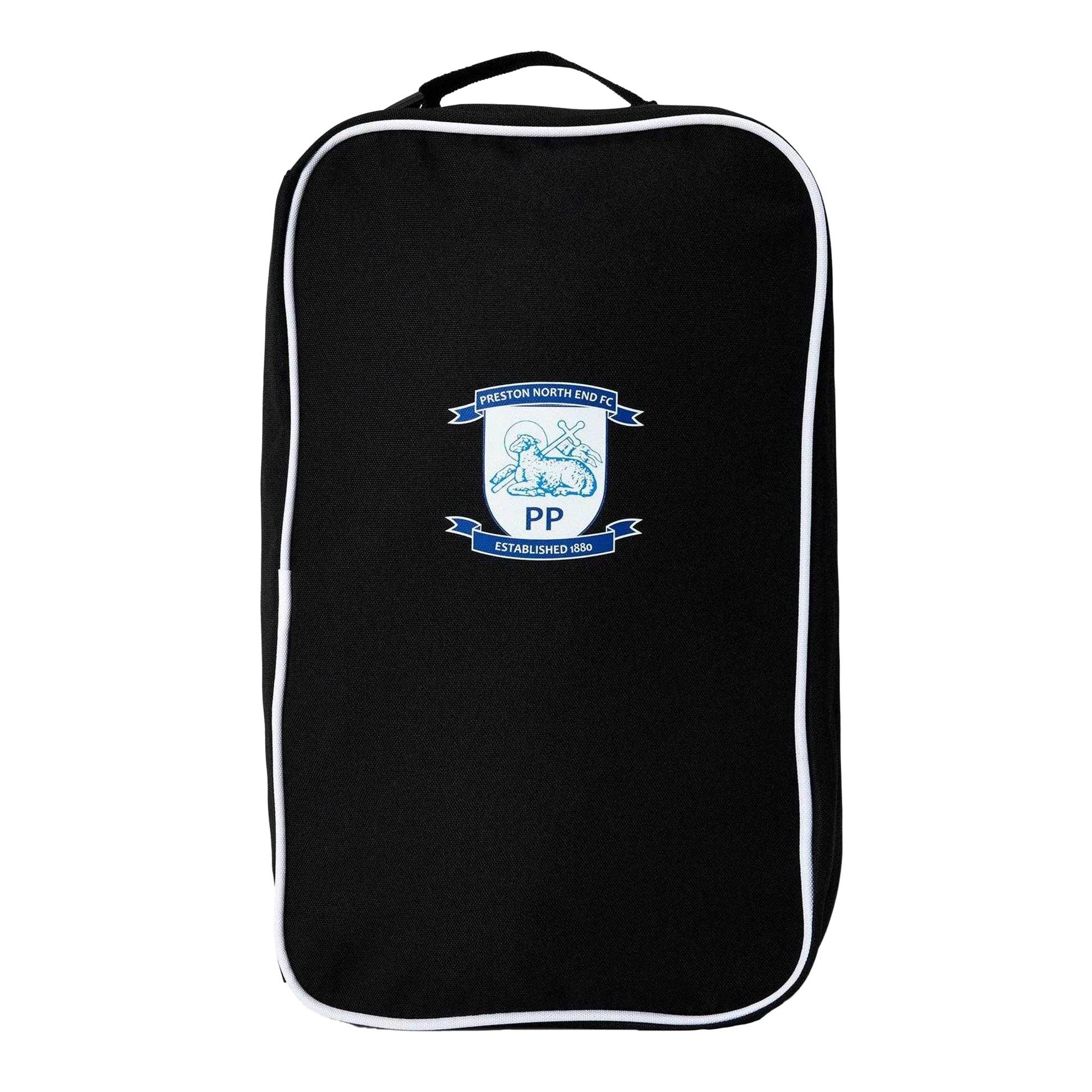 Black-White - Front - Castore Preston North End Boot Bag
