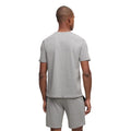 Grey - Back - Boss Mens Mix&Match Embroidered Logo Stretch T-Shirt
