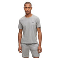 Grey - Lifestyle - Boss Mens Mix&Match Embroidered Logo Stretch T-Shirt