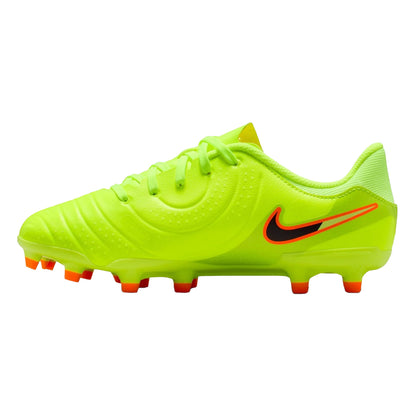 Volt-Crimson Red - Back - Nike Childrens-Kids Tiempo Legend 10 Firm Ground Football Boots
