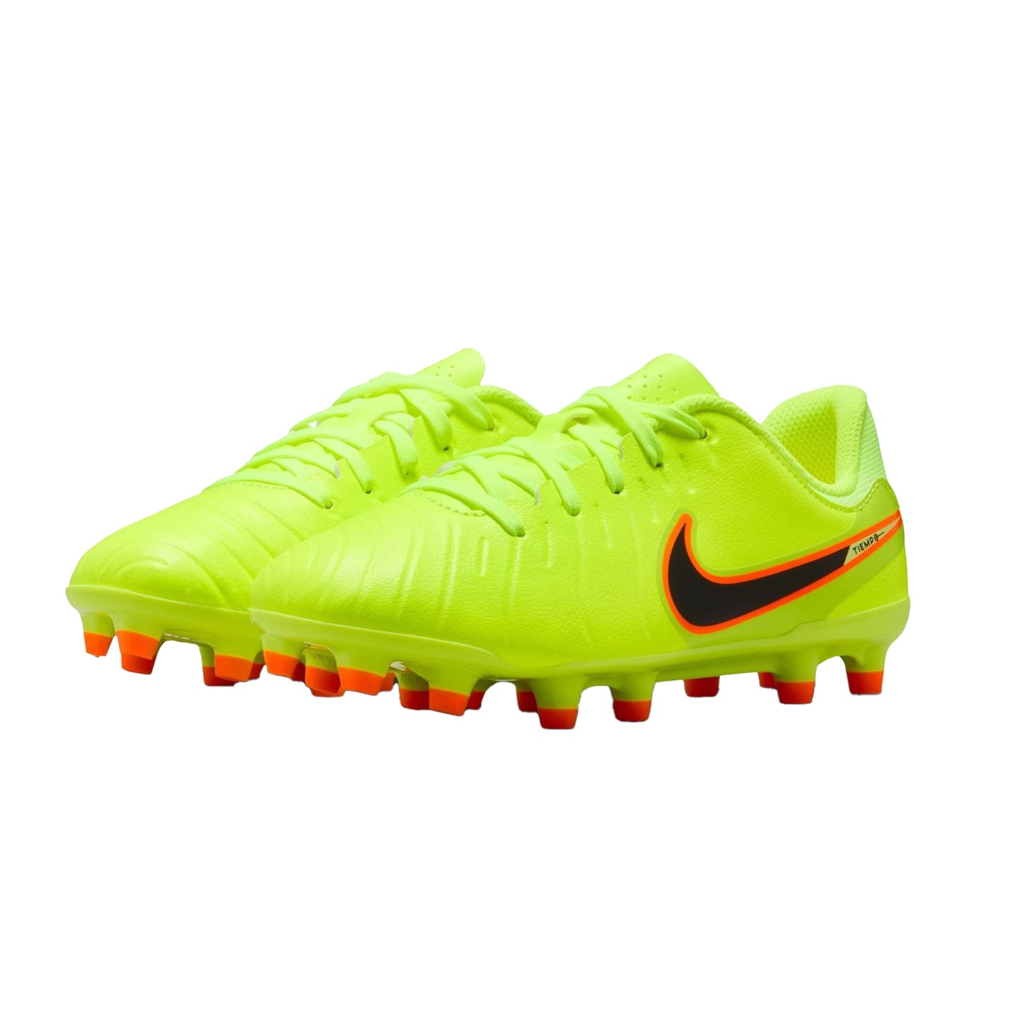 Volt-Crimson Red - Pack Shot - Nike Childrens-Kids Tiempo Legend 10 Firm Ground Football Boots