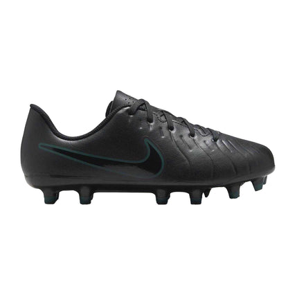 Black-Green - Front - Nike Childrens-Kids Tiempo Legend 10 Firm Ground Football Boots