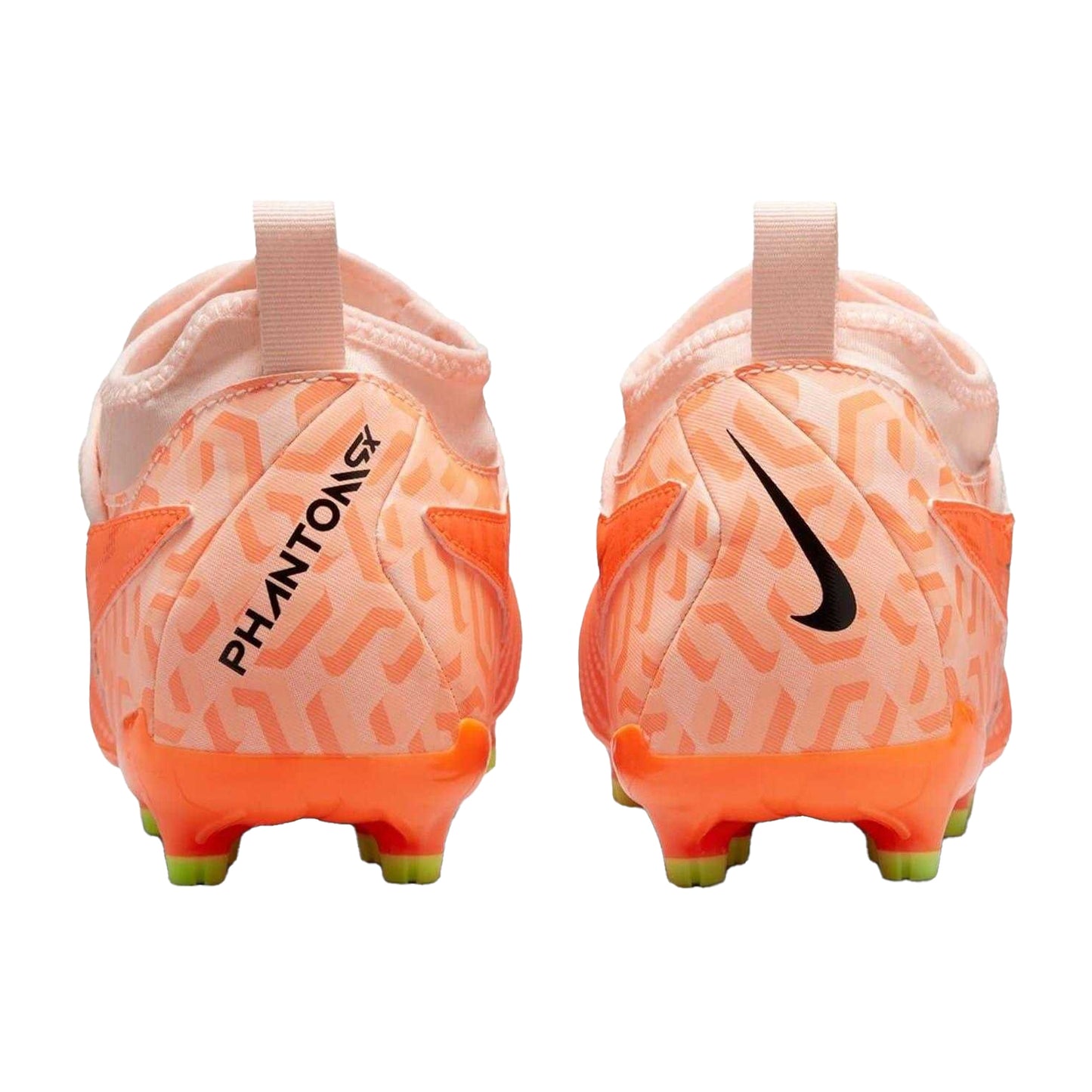 Orange-Black - Back - Nike Childrens-Kids Phantom Academy GX Firm Ground Football Boots