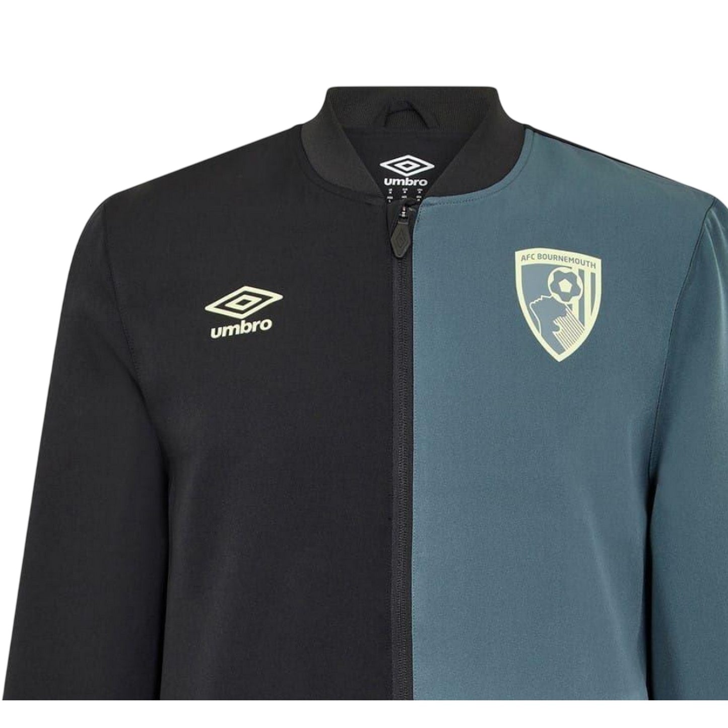 Caviar-Slate - Side - Umbro Mens AFC Bournemouth Colour Block Jacket