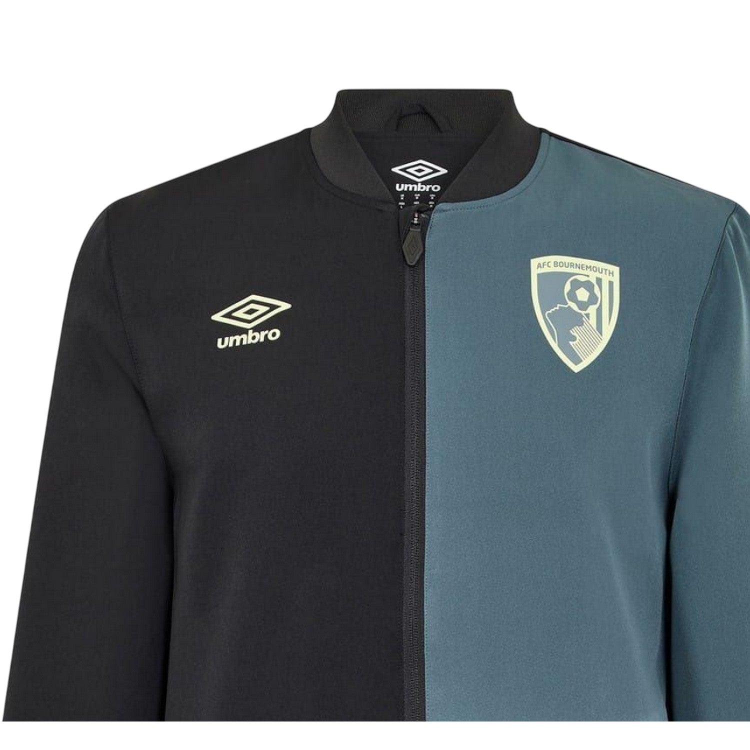 Caviar-Slate - Side - Umbro Mens AFC Bournemouth Colour Block Jacket