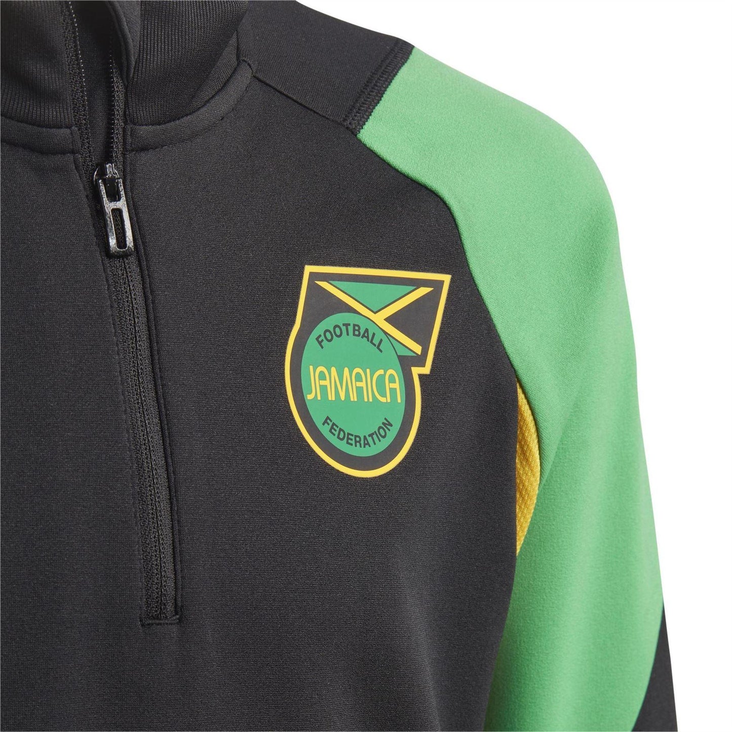 Black - Lifestyle - Jamaica Childrens-Kids Adidas Colour Block Tracksuit Top