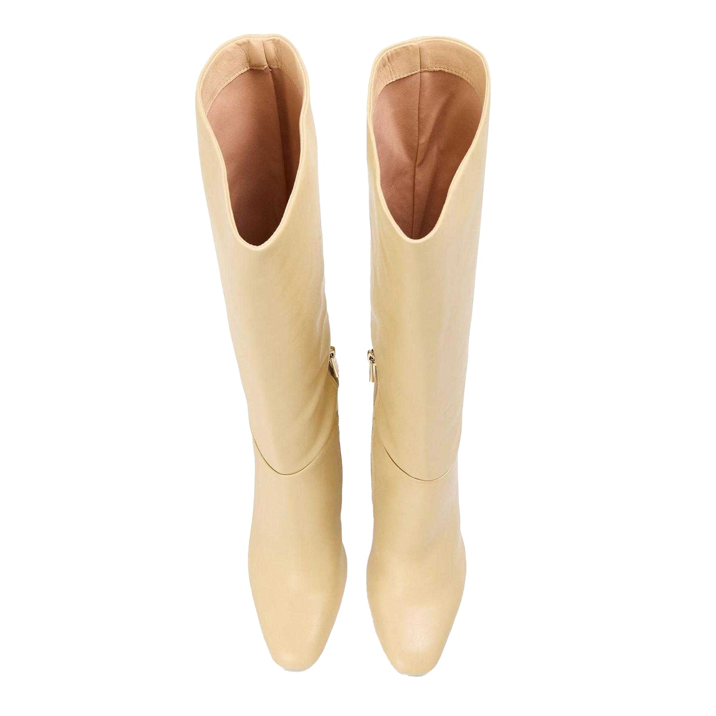 Coconut Milk - Side - Steve Madden Womens-Ladies High Block Heel Knee-High Boots