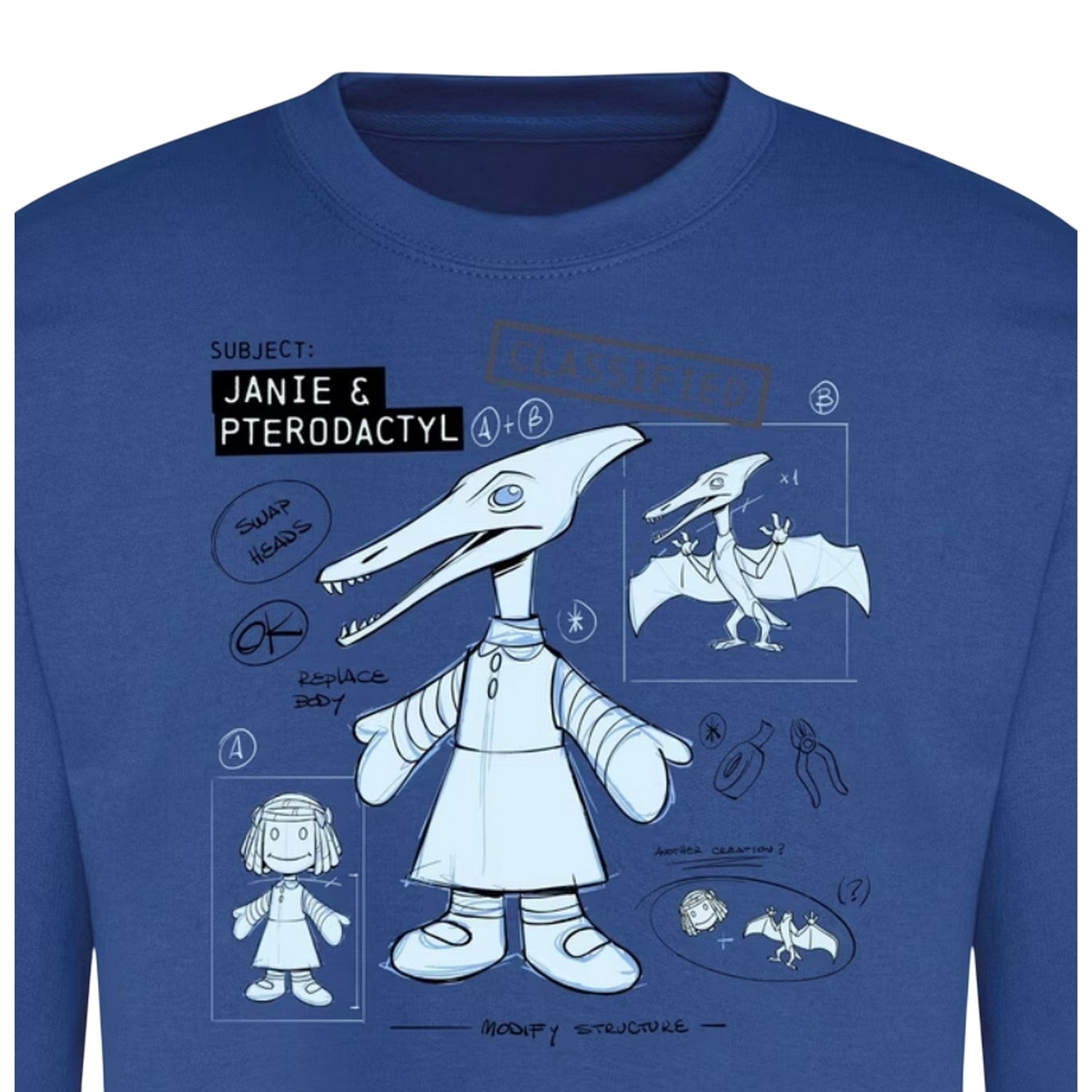 Blue - Side - Toy Story Mens Character Sweatshirt