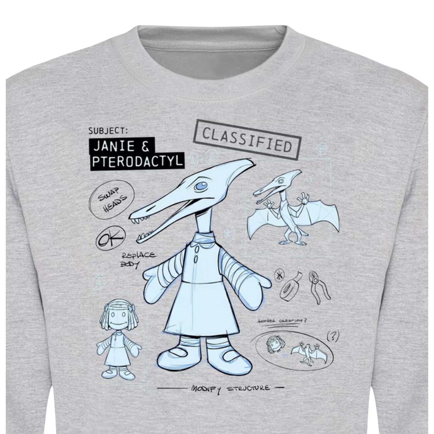 Grey - Side - Toy Story Mens Character Sweatshirt