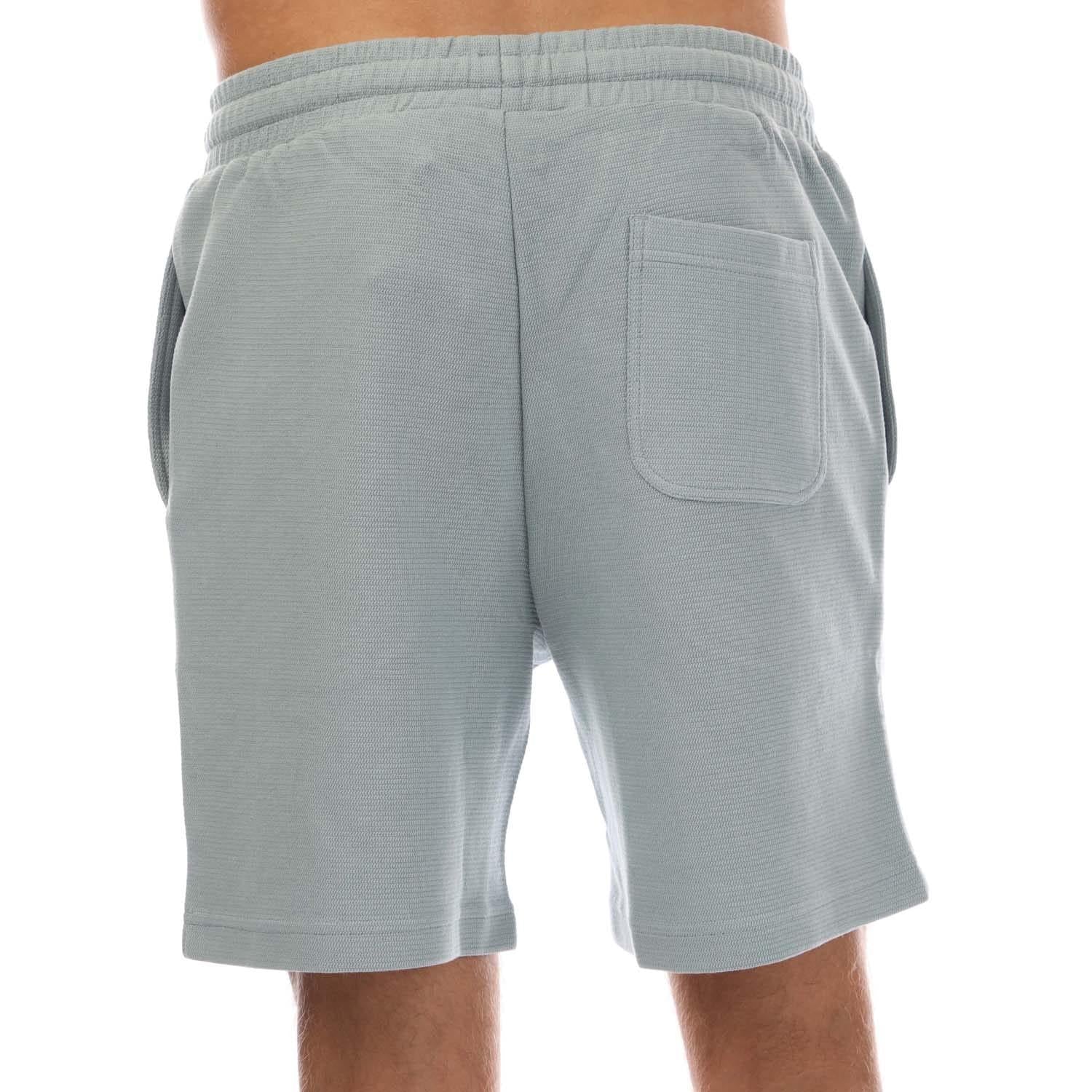 Blue - Back - Lyle & Scott Mens Crest Sweat Shorts