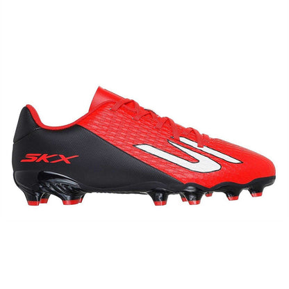Red-Black - Front - Skechers Childrens-Kids Pro Firm Ground Football Boots