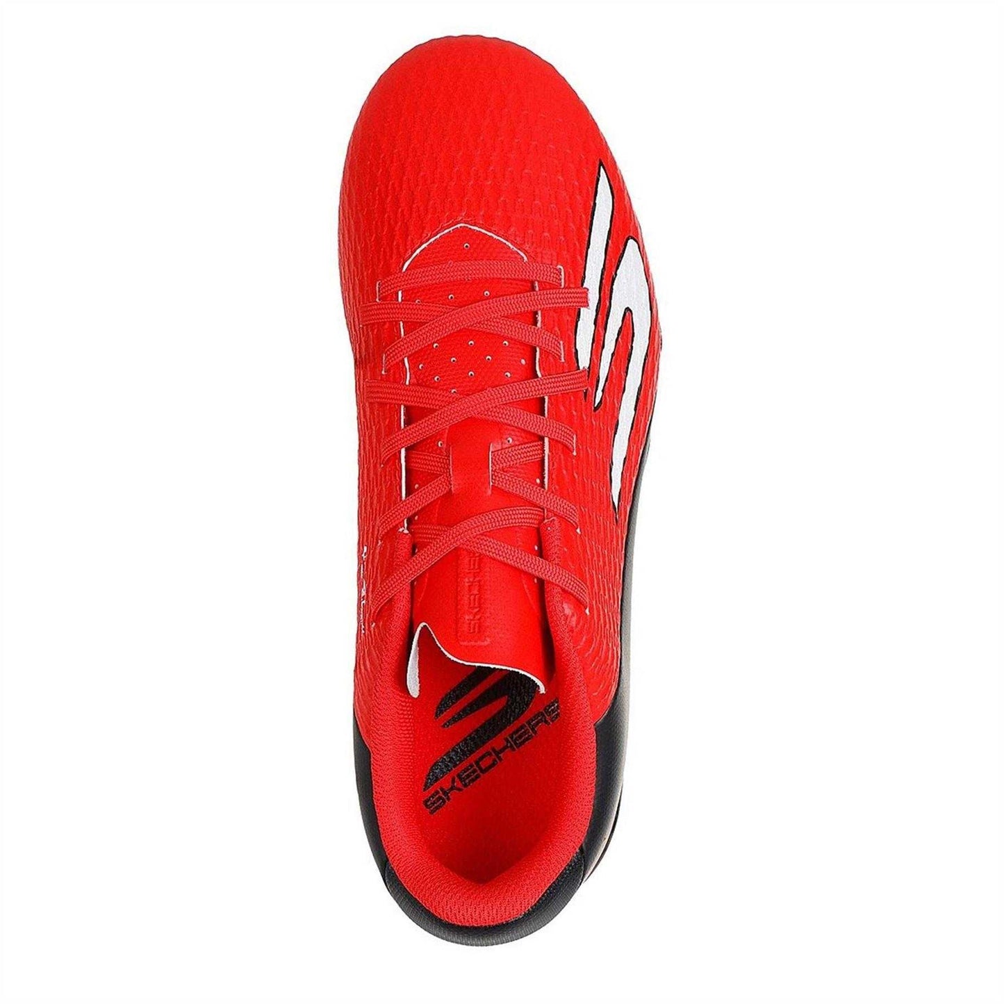 Red-Black - Side - Skechers Childrens-Kids Pro Firm Ground Football Boots