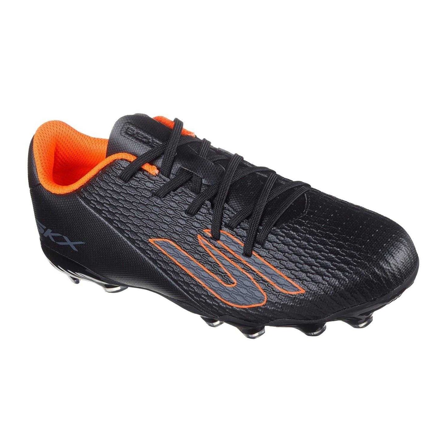 Black-Orange - Pack Shot - Skechers Childrens-Kids Pro Firm Ground Football Boots