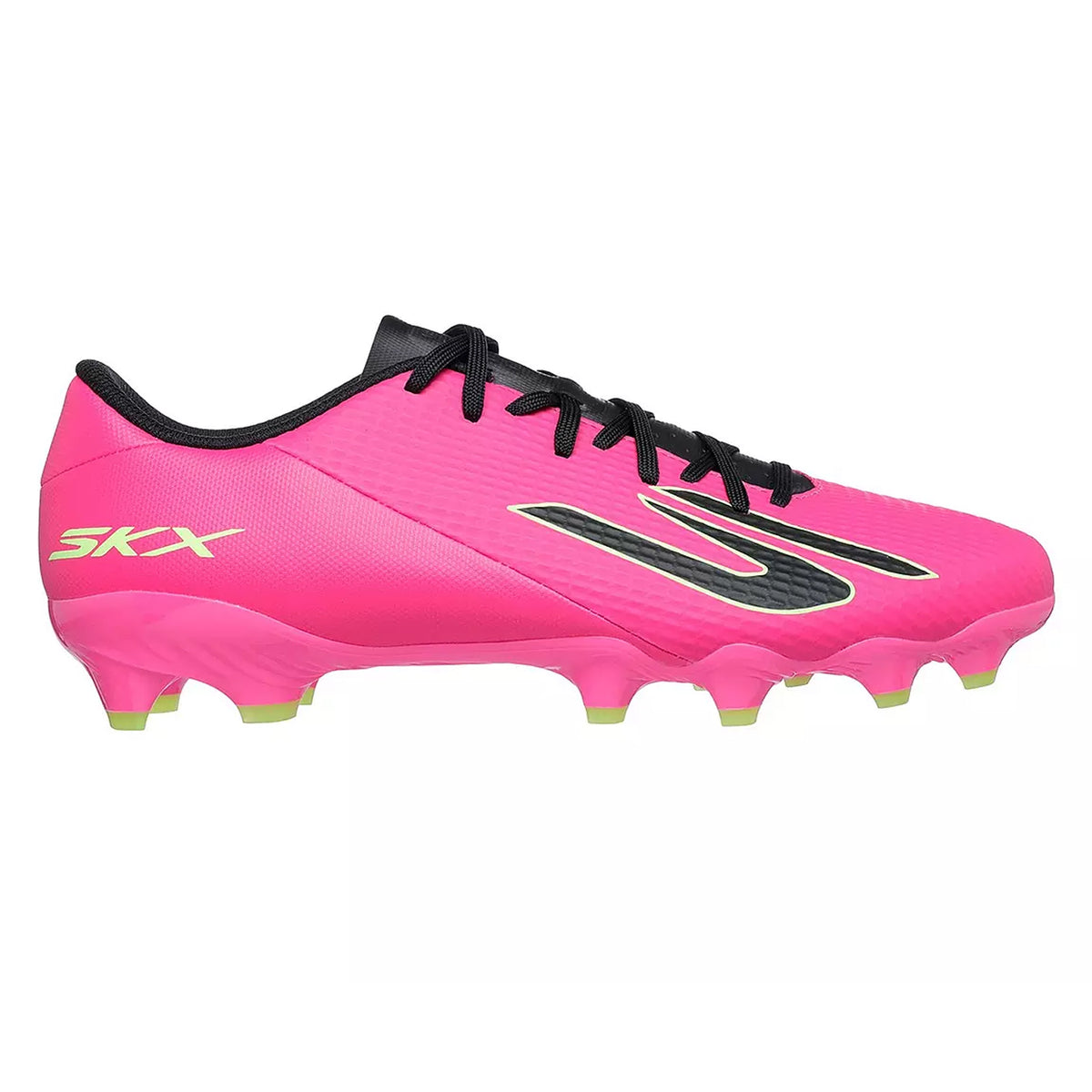 Pink-Black - Front - Skechers Childrens-Kids Pro Firm Ground Football Boots
