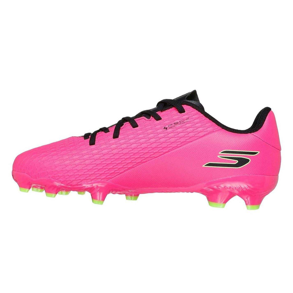 Pink-Black - Back - Skechers Childrens-Kids Pro Firm Ground Football Boots
