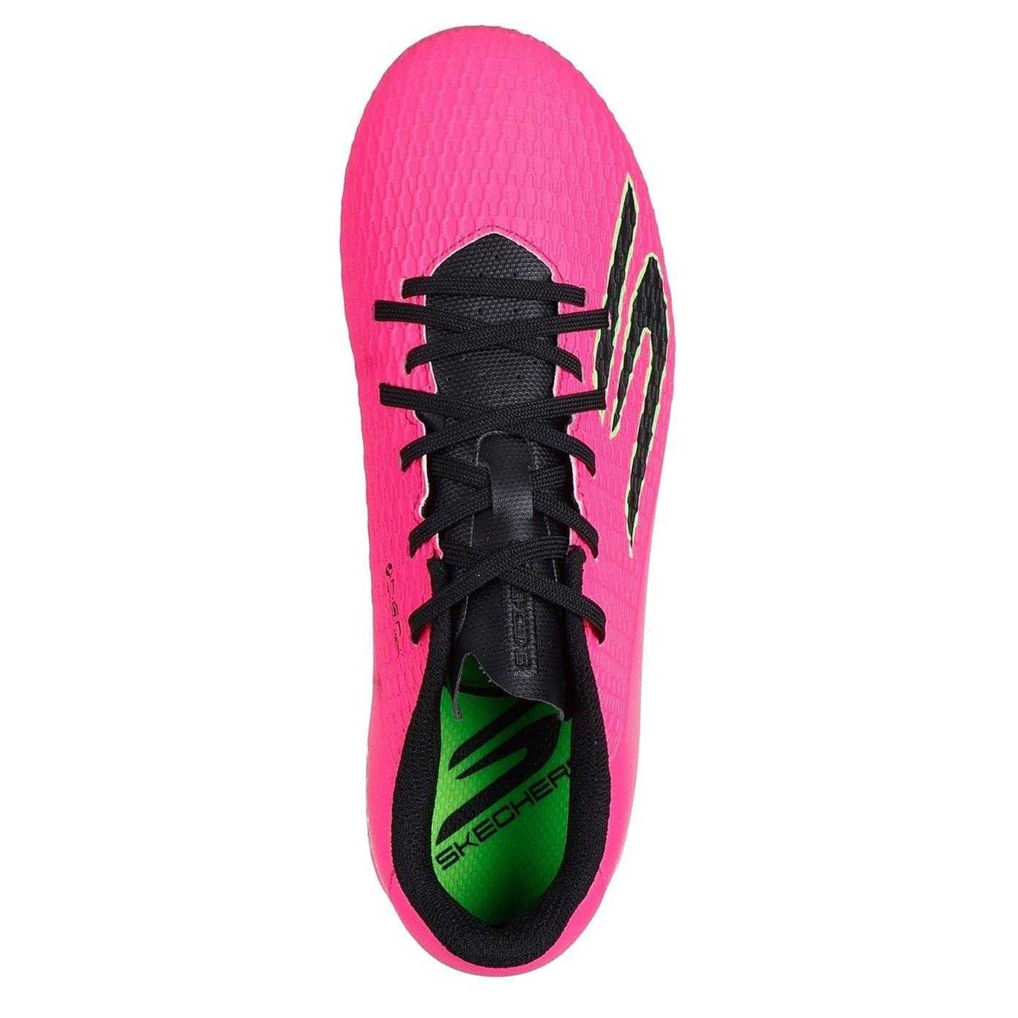 Pink-Black - Side - Skechers Childrens-Kids Pro Firm Ground Football Boots