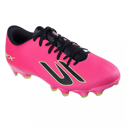 Pink-Black - Pack Shot - Skechers Childrens-Kids Pro Firm Ground Football Boots