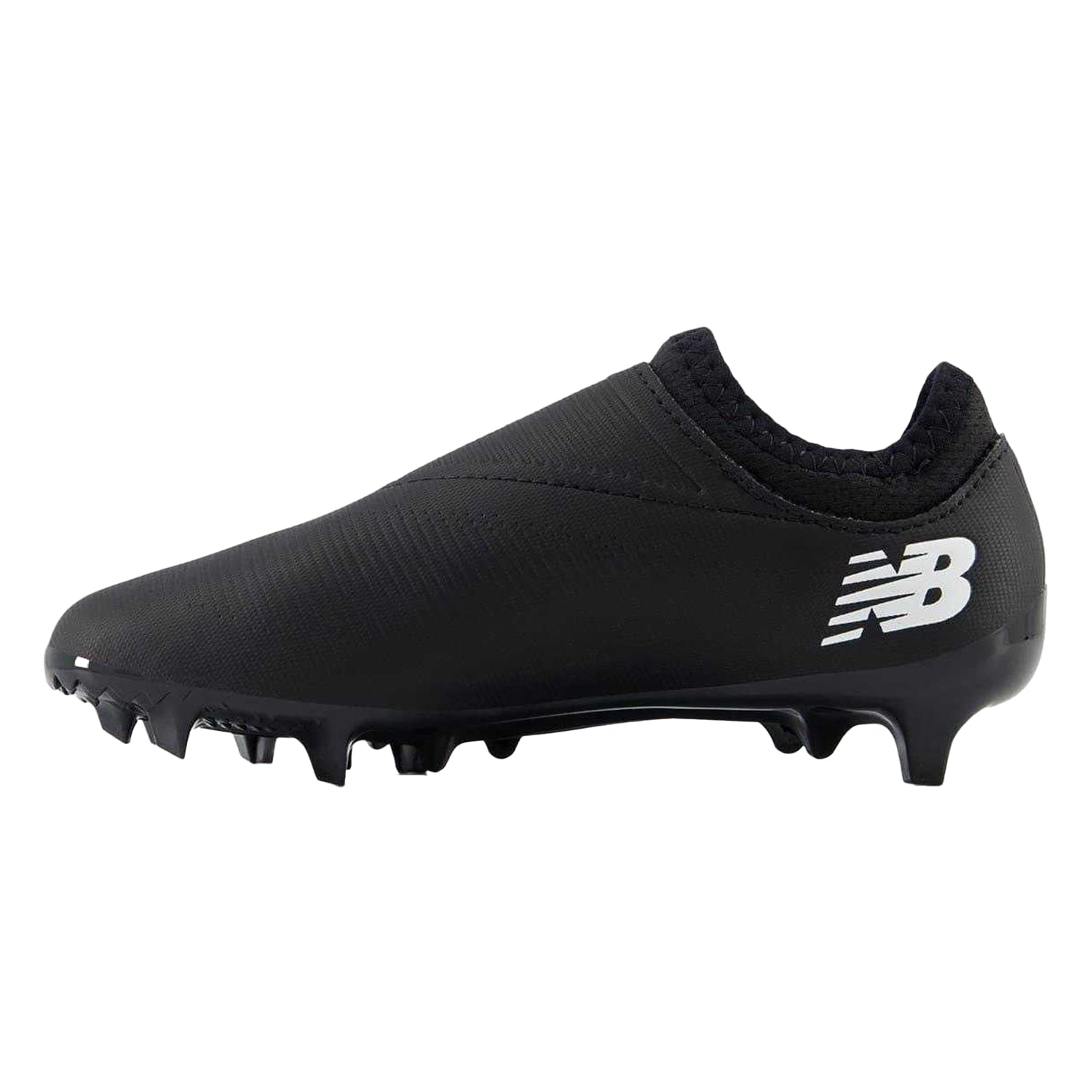 Black-White - Back - New Balance Childrens-Kids Furon V7+ Dispatch Firm Ground Football Boots