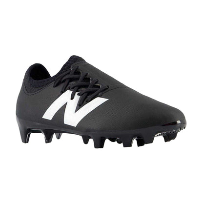 Black-White - Pack Shot - New Balance Childrens-Kids Furon V7+ Dispatch Firm Ground Football Boots