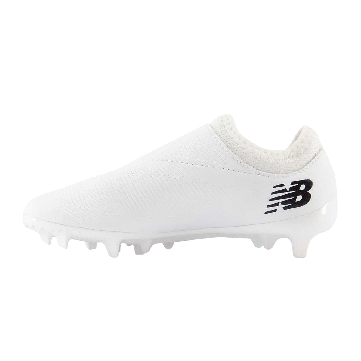White-Black - Back - New Balance Childrens-Kids Furon V7+ Dispatch Firm Ground Football Boots