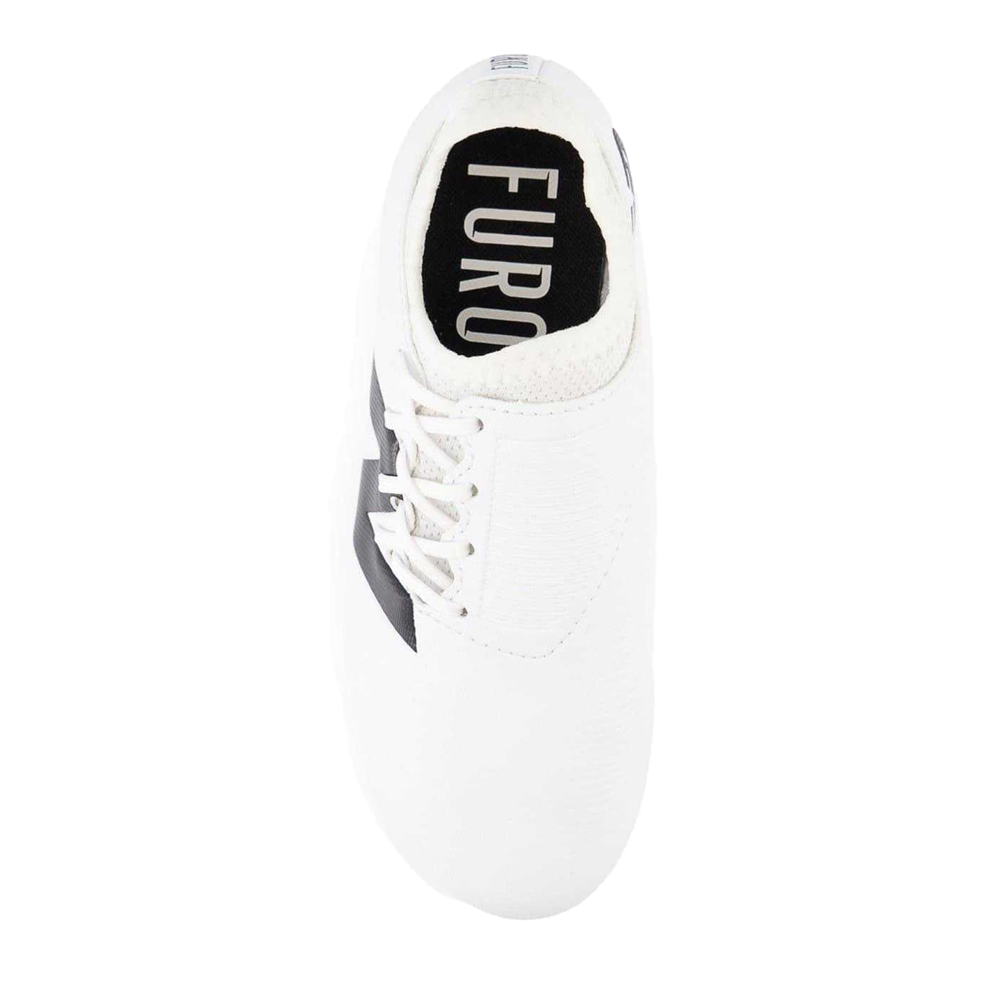 White-Black - Side - New Balance Childrens-Kids Furon V7+ Dispatch Firm Ground Football Boots