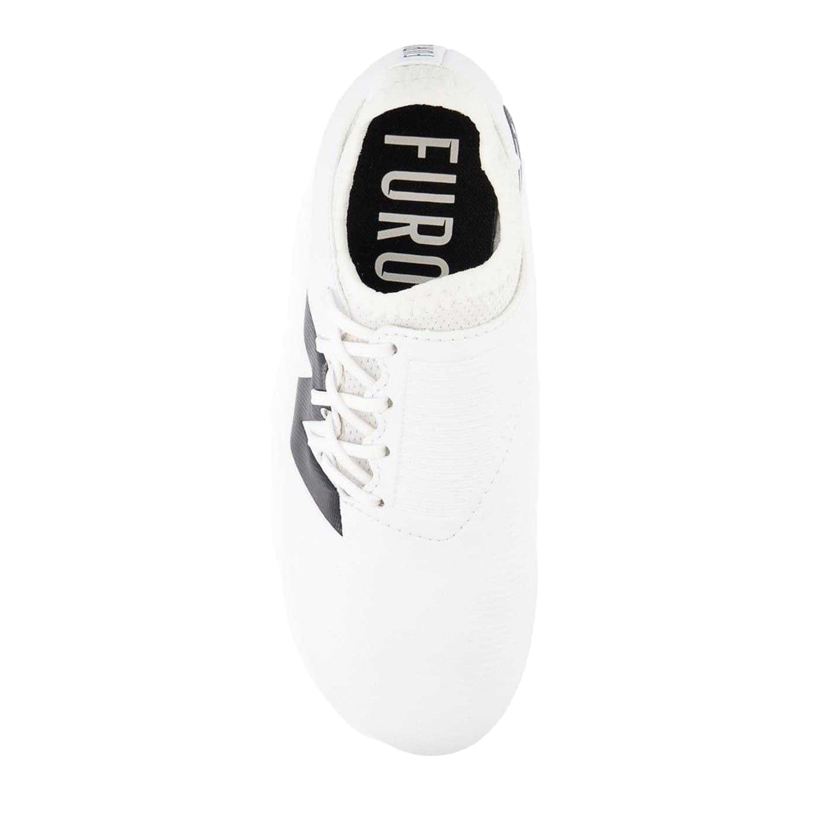 White-Black - Side - New Balance Childrens-Kids Furon V7+ Dispatch Firm Ground Football Boots