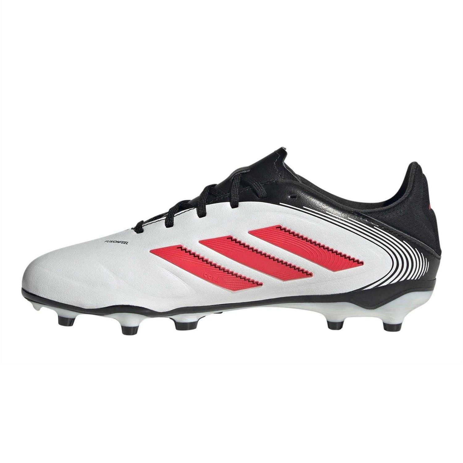 White - Side - Adidas Childrens-Kids Copa Pure III League Firm Ground Football Boots