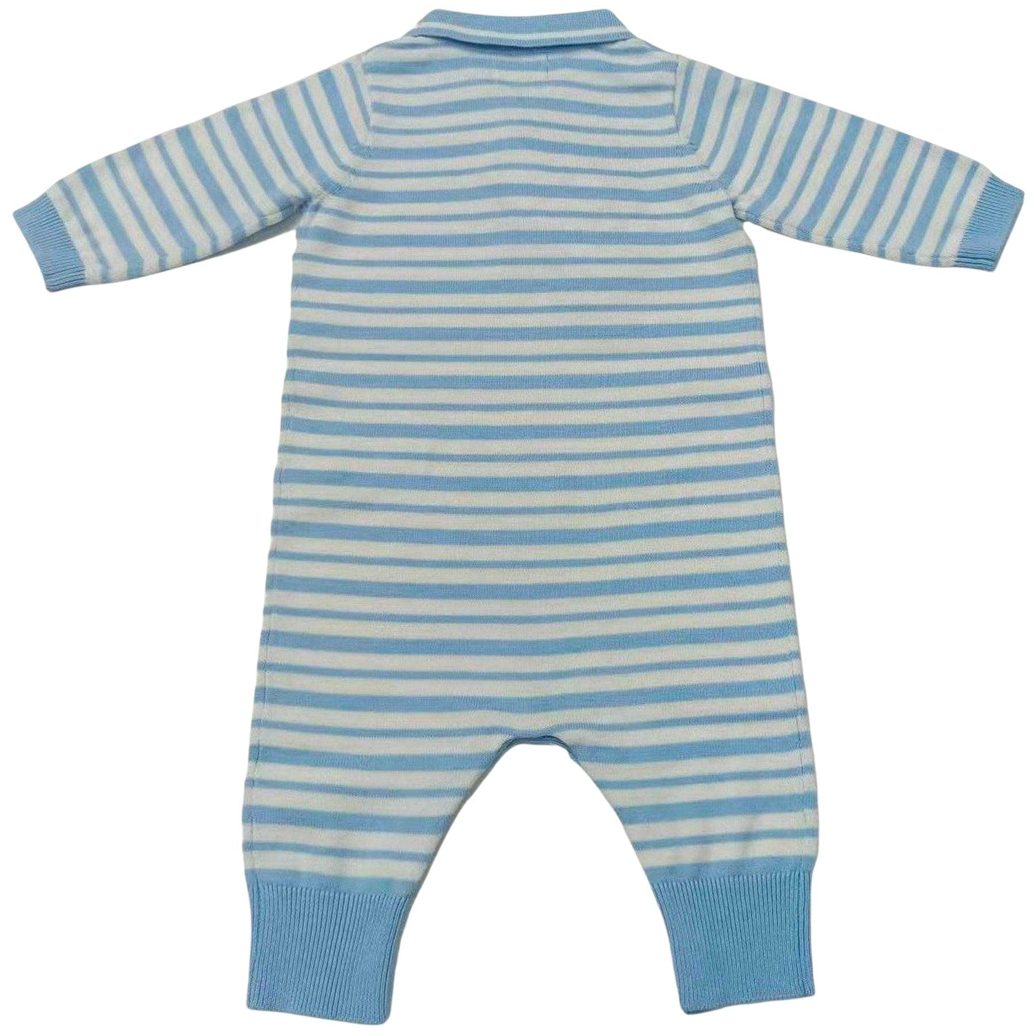 Frozen-Fjord - Back - Pretty Green Baby Striped Romper