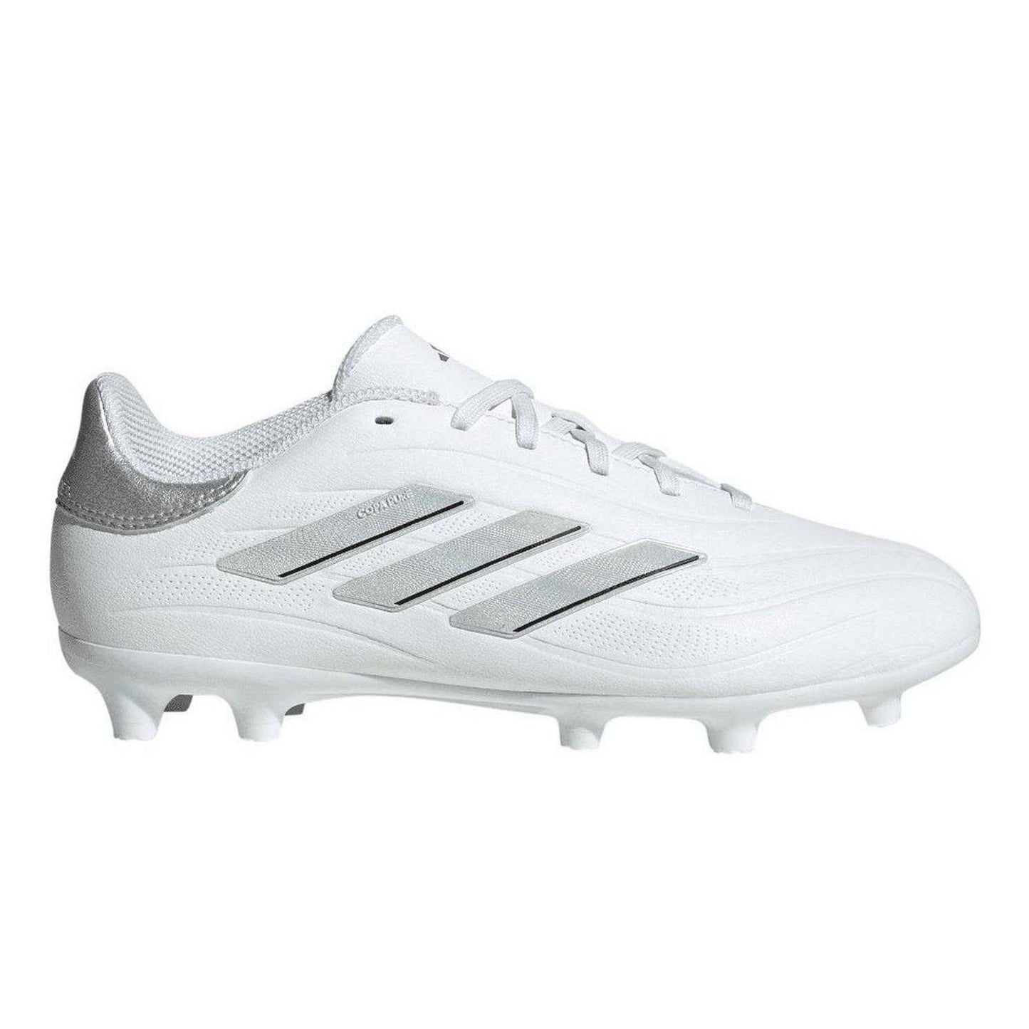 White - Front - Adidas Childrens-Kids Copa Pure II League FG Firm Ground Football Boots
