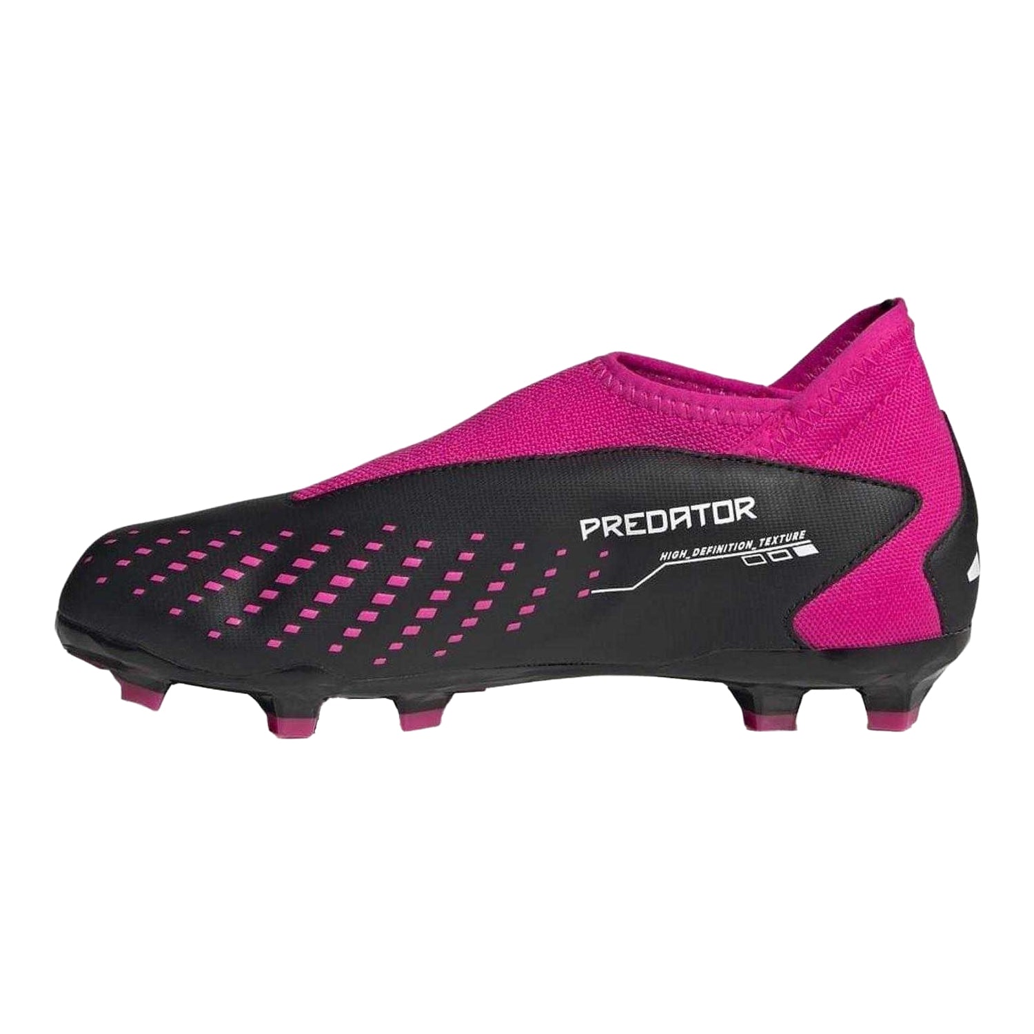 Black - Back - Adidas Childrens-Kids Predator Accuracy.3 Firm Ground Football Boots
