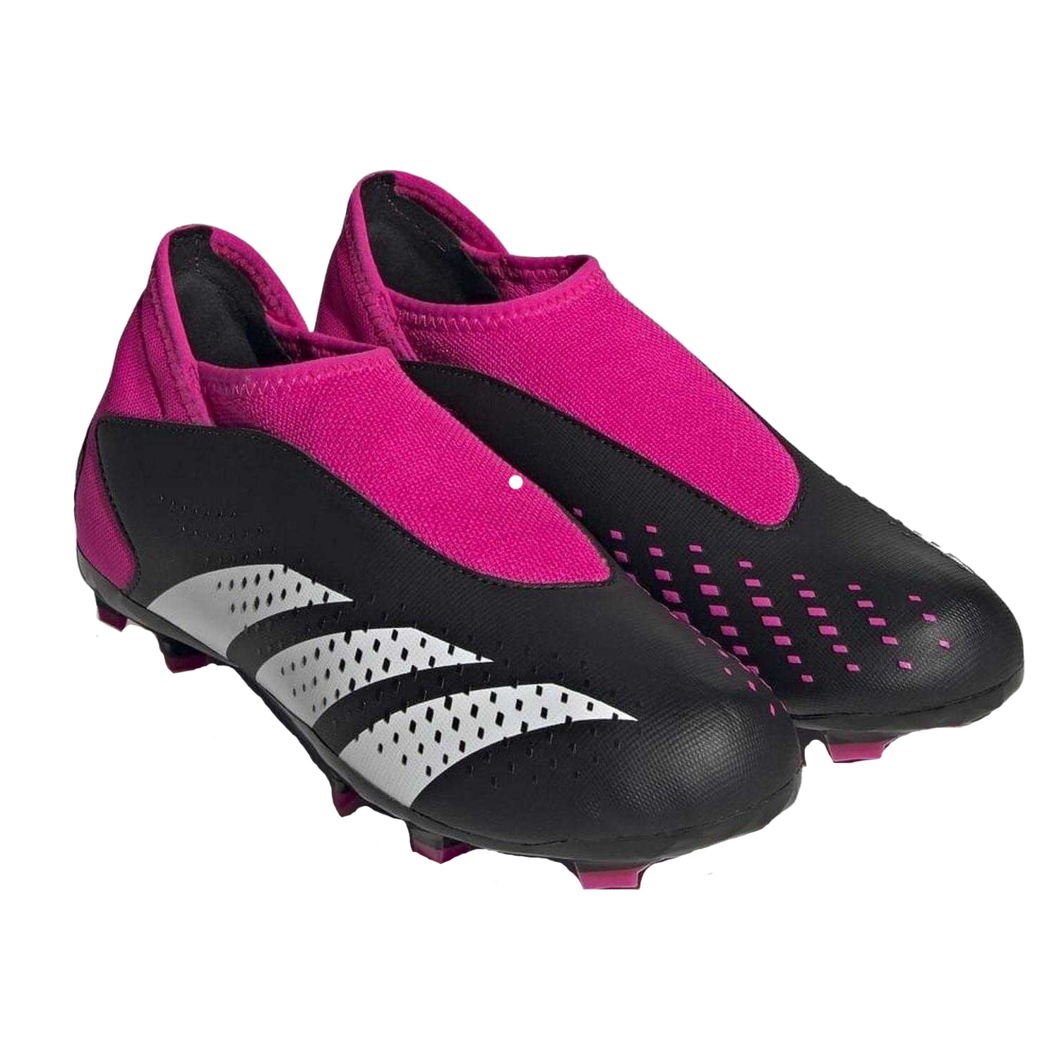 Black - Pack Shot - Adidas Childrens-Kids Predator Accuracy.3 Firm Ground Football Boots