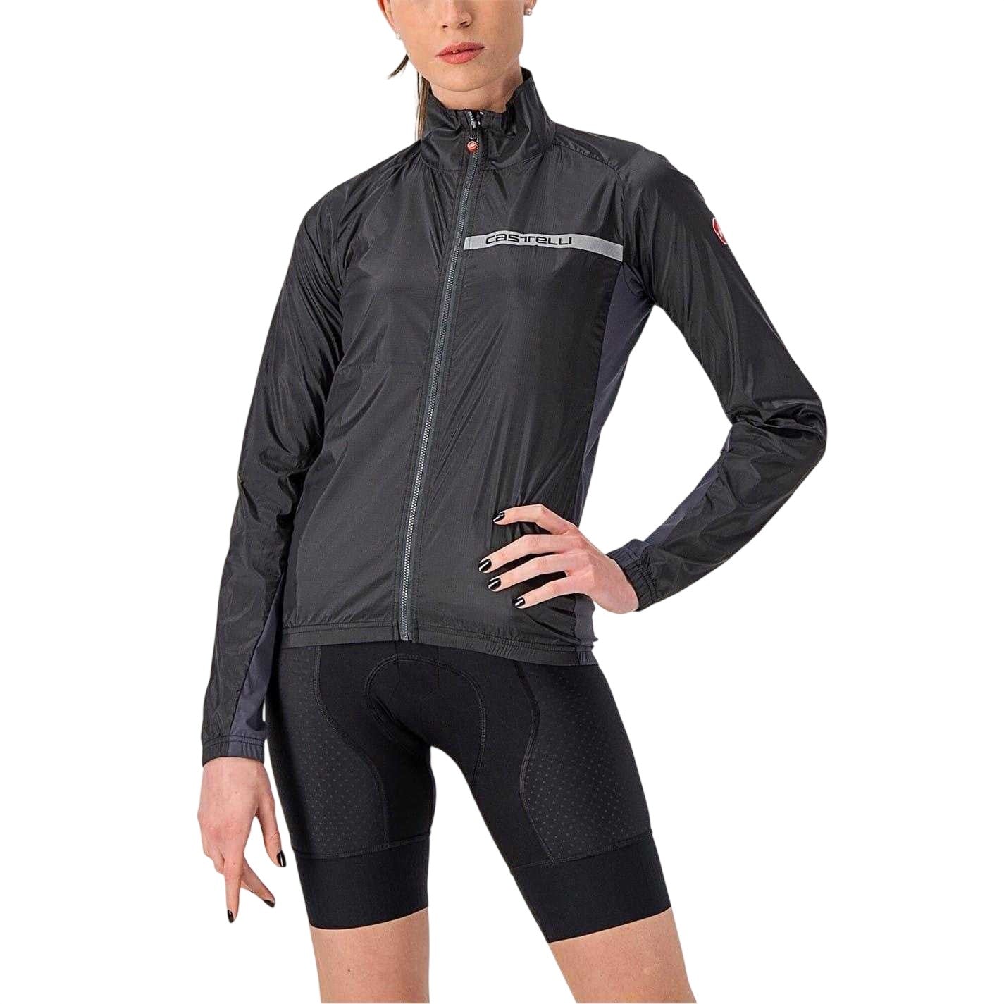 Light Black - Front - Castelli Womens-Ladies Squadra Cycling Jacket